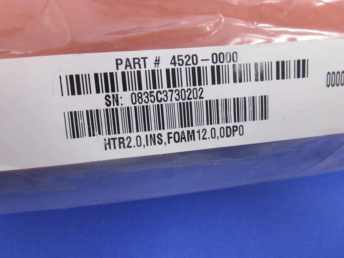 Used MKS 4520-0000 Foam Insulator for 2.0" SS Pipe - 12" and 10" Length - LOT of 2