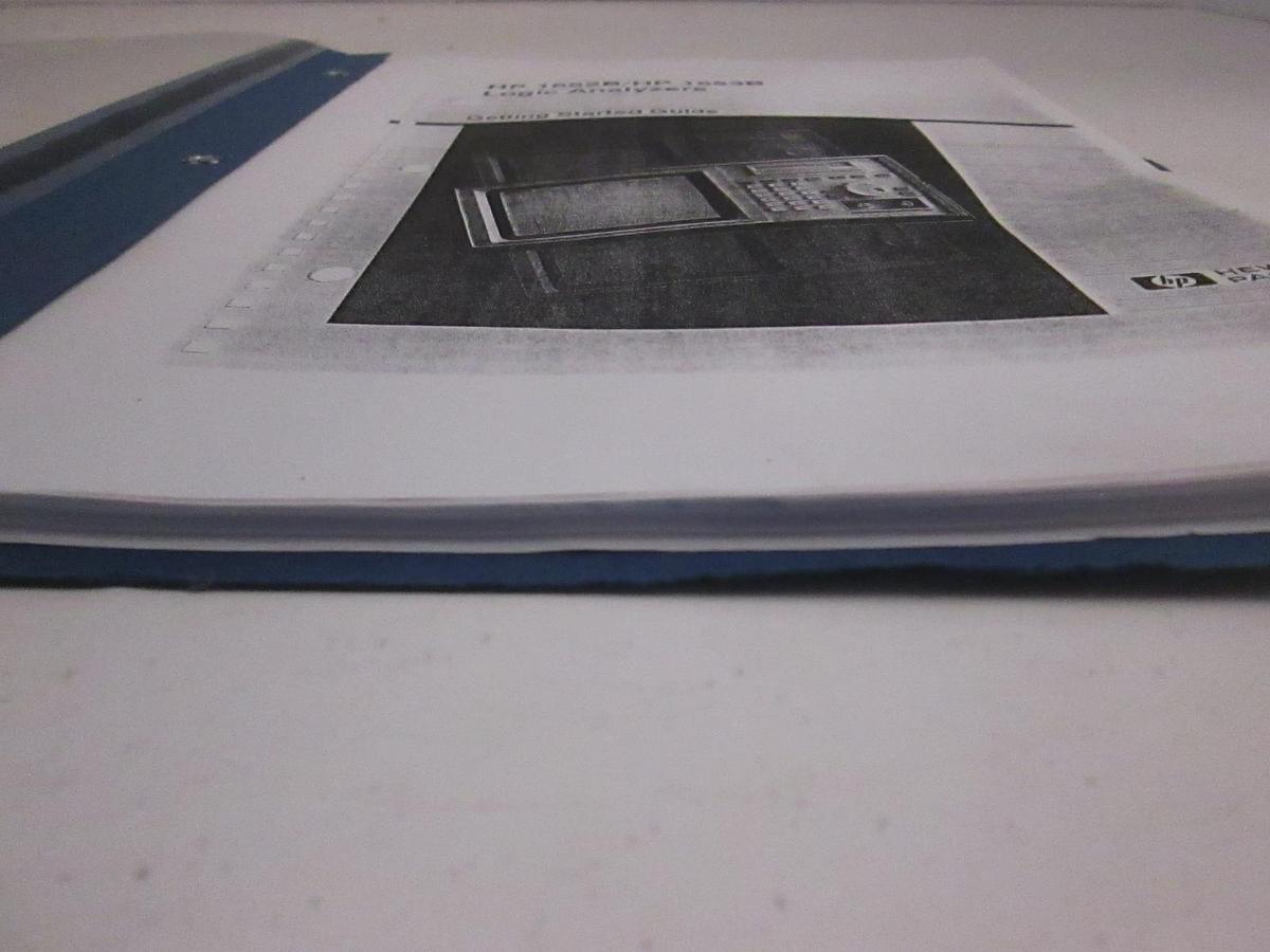 Used HP 1652B/HP 1653B Logic Analyzers, Getting Started Guide, Used