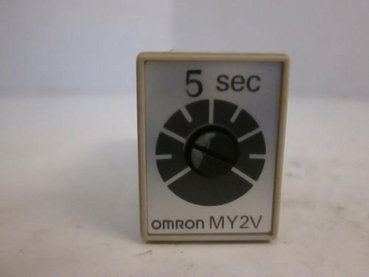 Used Omron MY2V Timer Source, 5 Seconds, Lot of 2