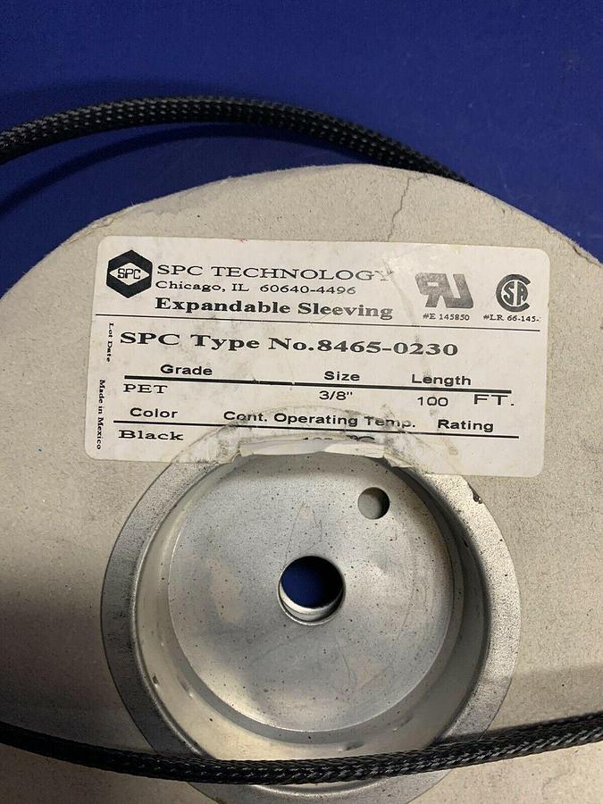 SPC Technology 8465-0230 Expandable Sleeving - 3/8", 80+ Feet, New