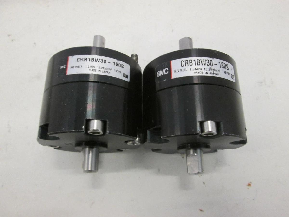 Used SMC, CRB1BW30-180S, Rotary Actuator, Used, Lot of 2