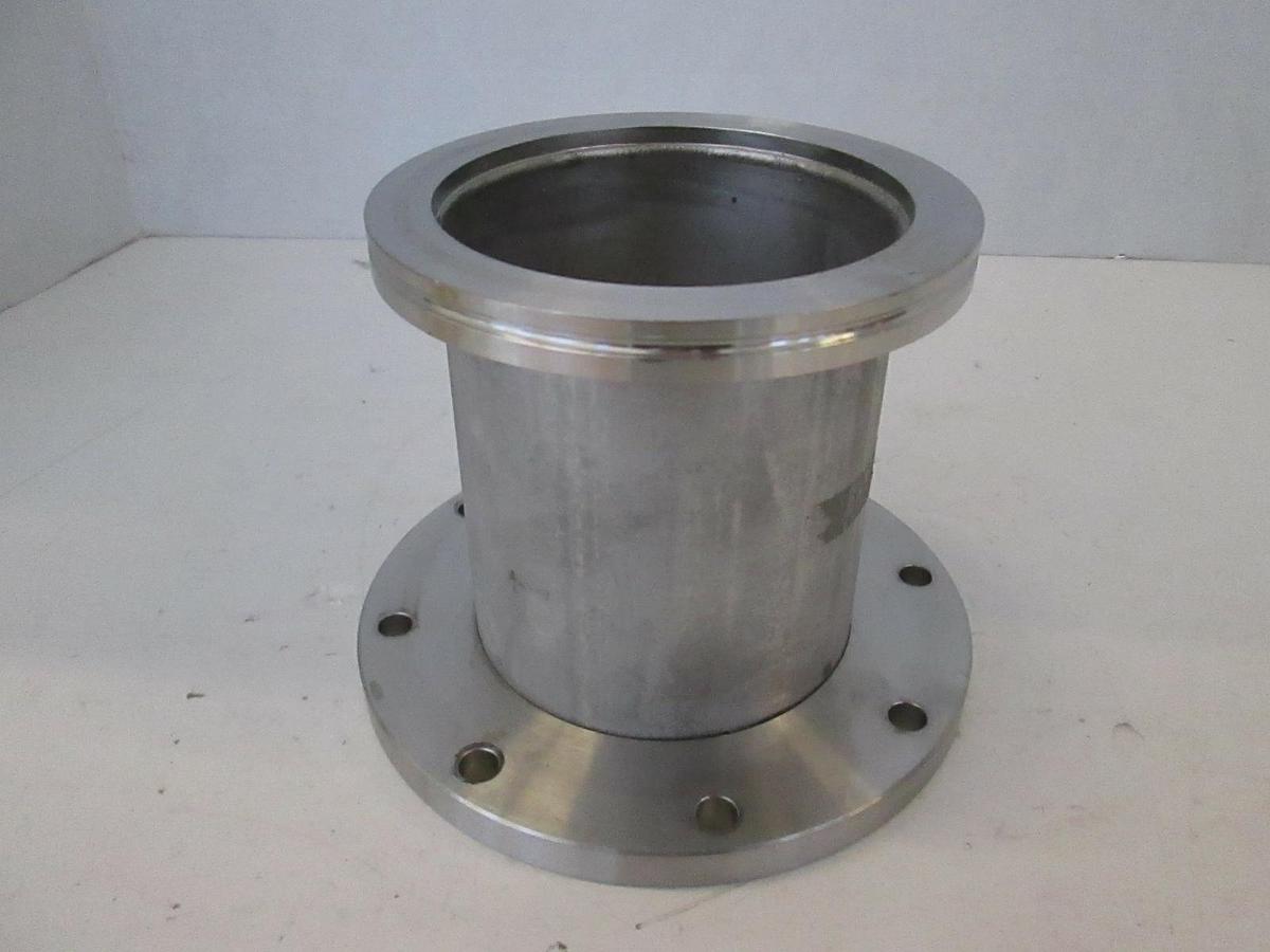 Used Stainless Steel Vacuum Pump Top Flange Adapter, Used