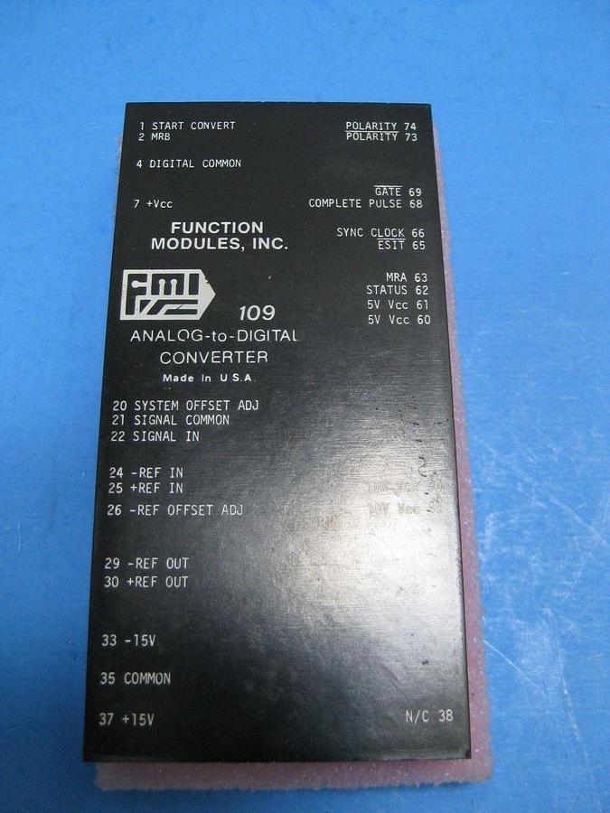 Used FMI 109 Analog-to-Digital Converter, New