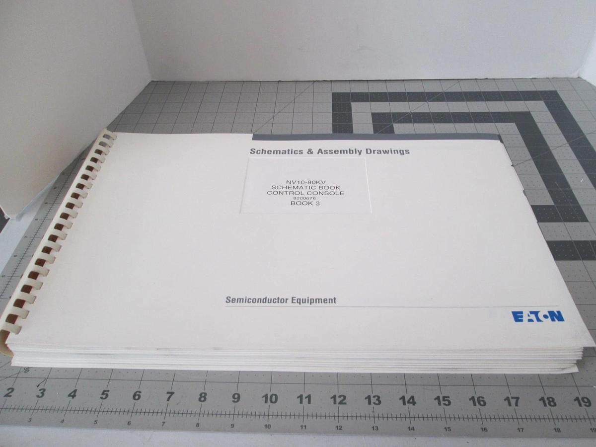 Used Eaton, NV10-80KV, Book 3, Schematics Book Control Console, Used