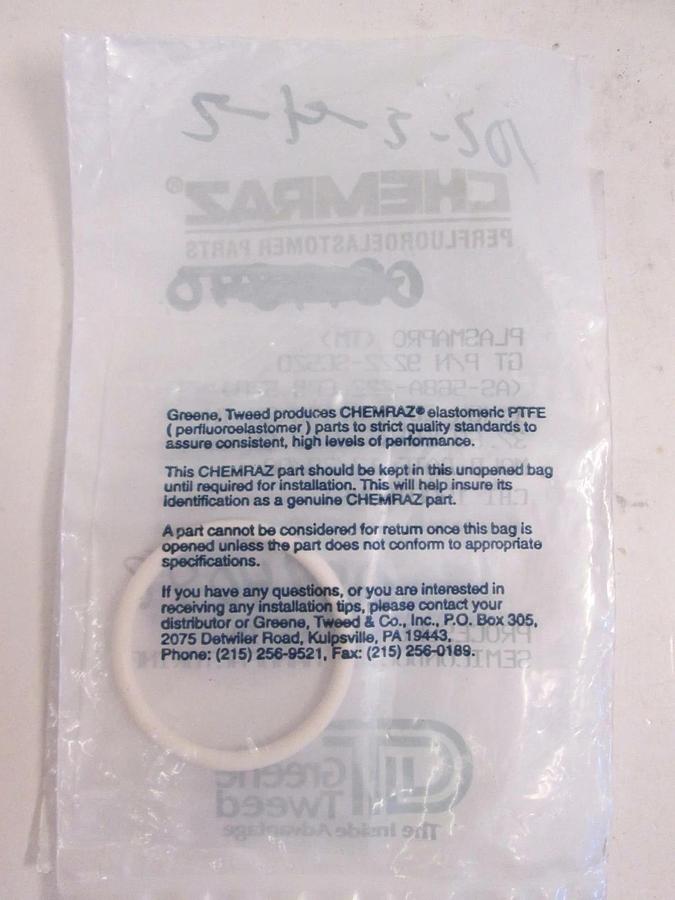 O-Ring, Chemraz, 9222-SC520 1.484 ID x 0.139 cx In 37.69 ID x 3.53 cx mm, NIP
