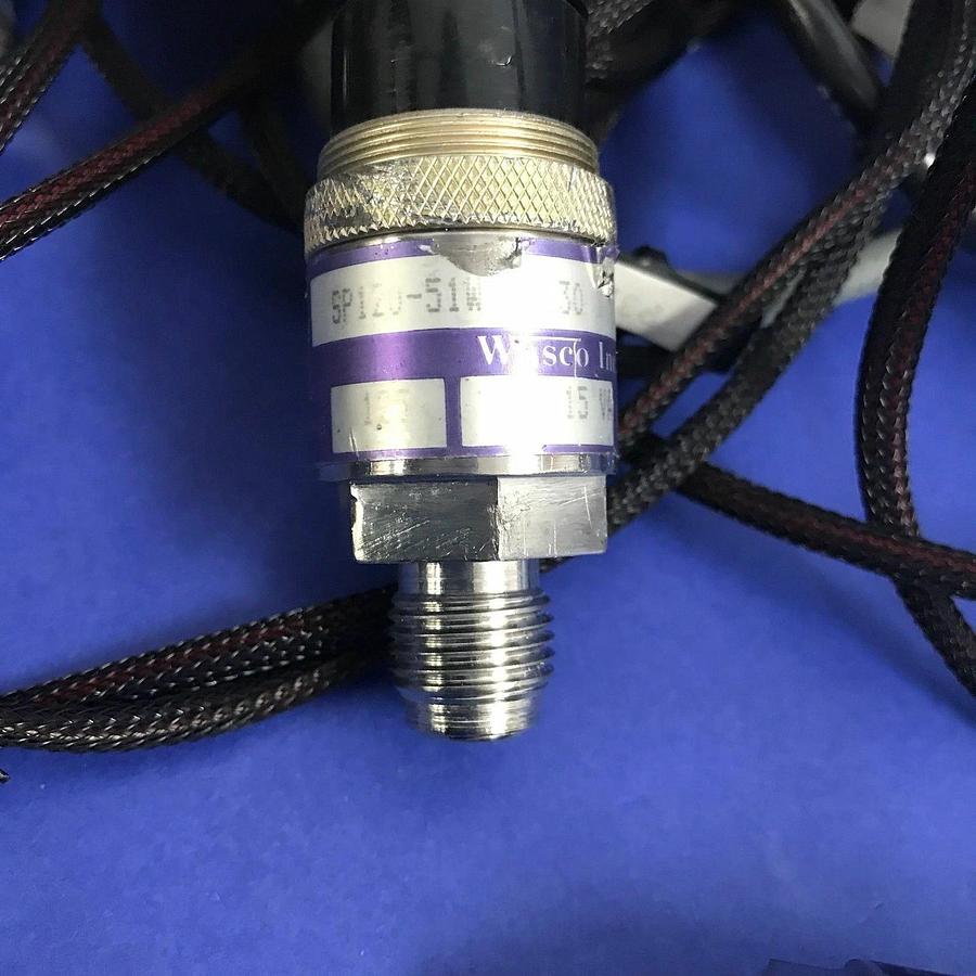 Used Wasco SP120 Pressure Switch Assy w/ Cable - 10 psig Increasing, Lot of 6