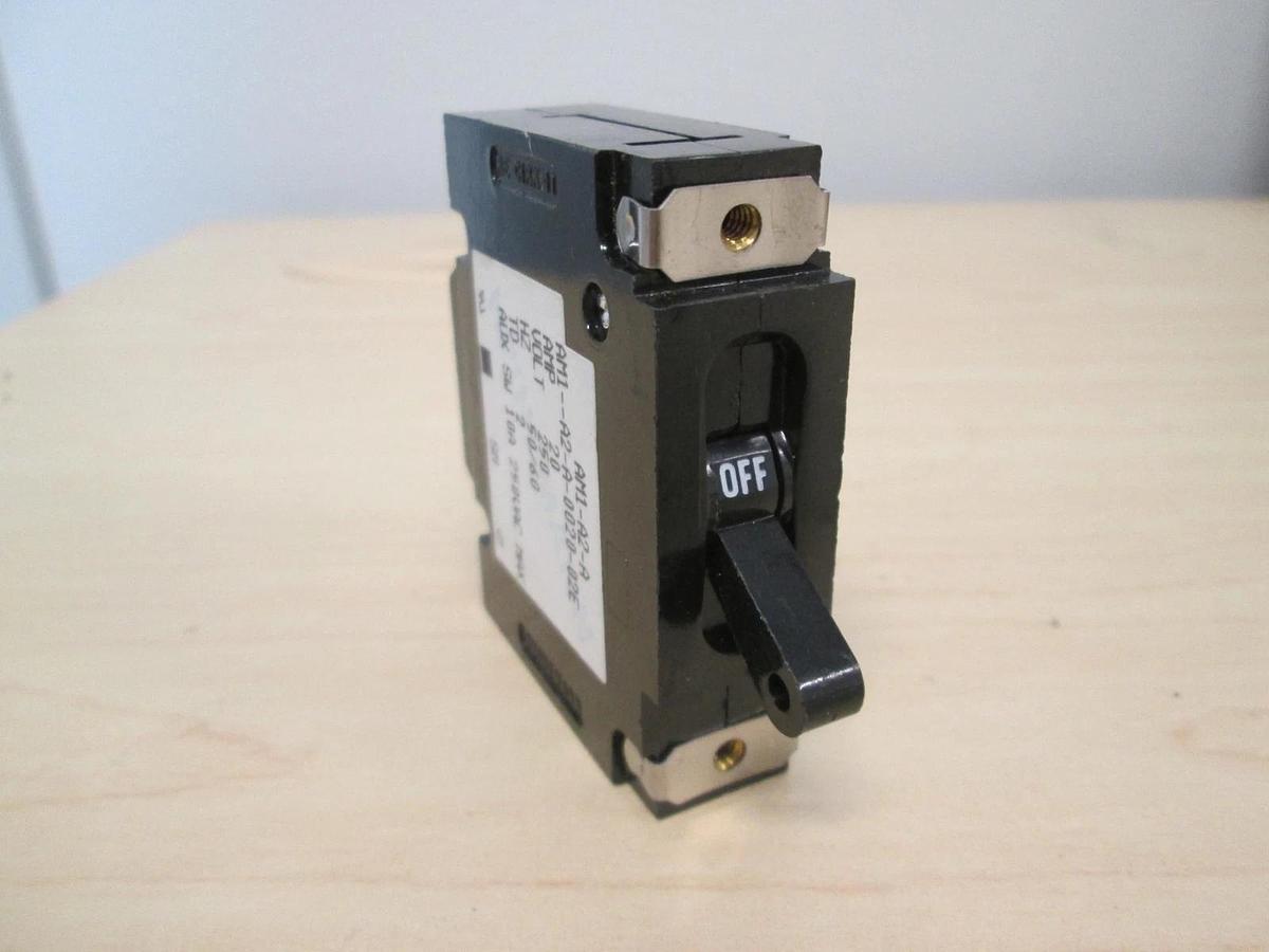 Used Heinemann, AM1-A2-A-0020-02E, Single Pole Circuit Breaker, 250V, 20A, Used