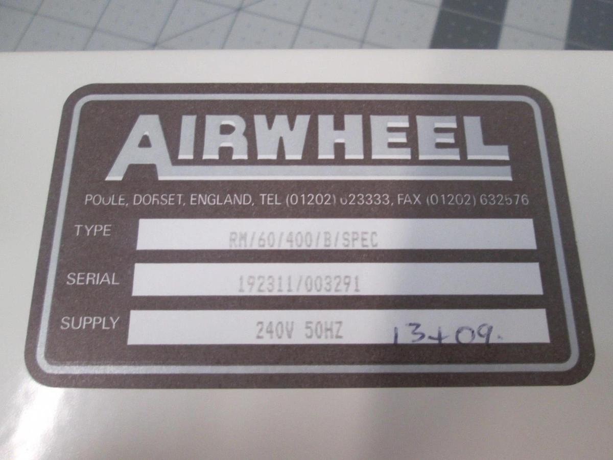 Airwheel, RM/60/400/B, Right Hand Fan (EQR), 240V, 50Hz, New