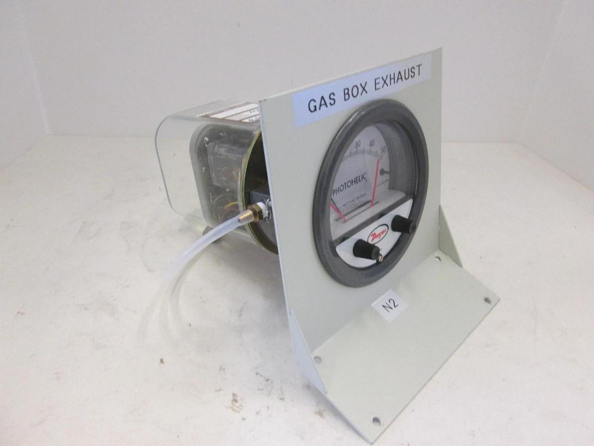 Used Dwyer 3000-50MMC, Photohelic Gauge Assy, 0-50mm, Used
