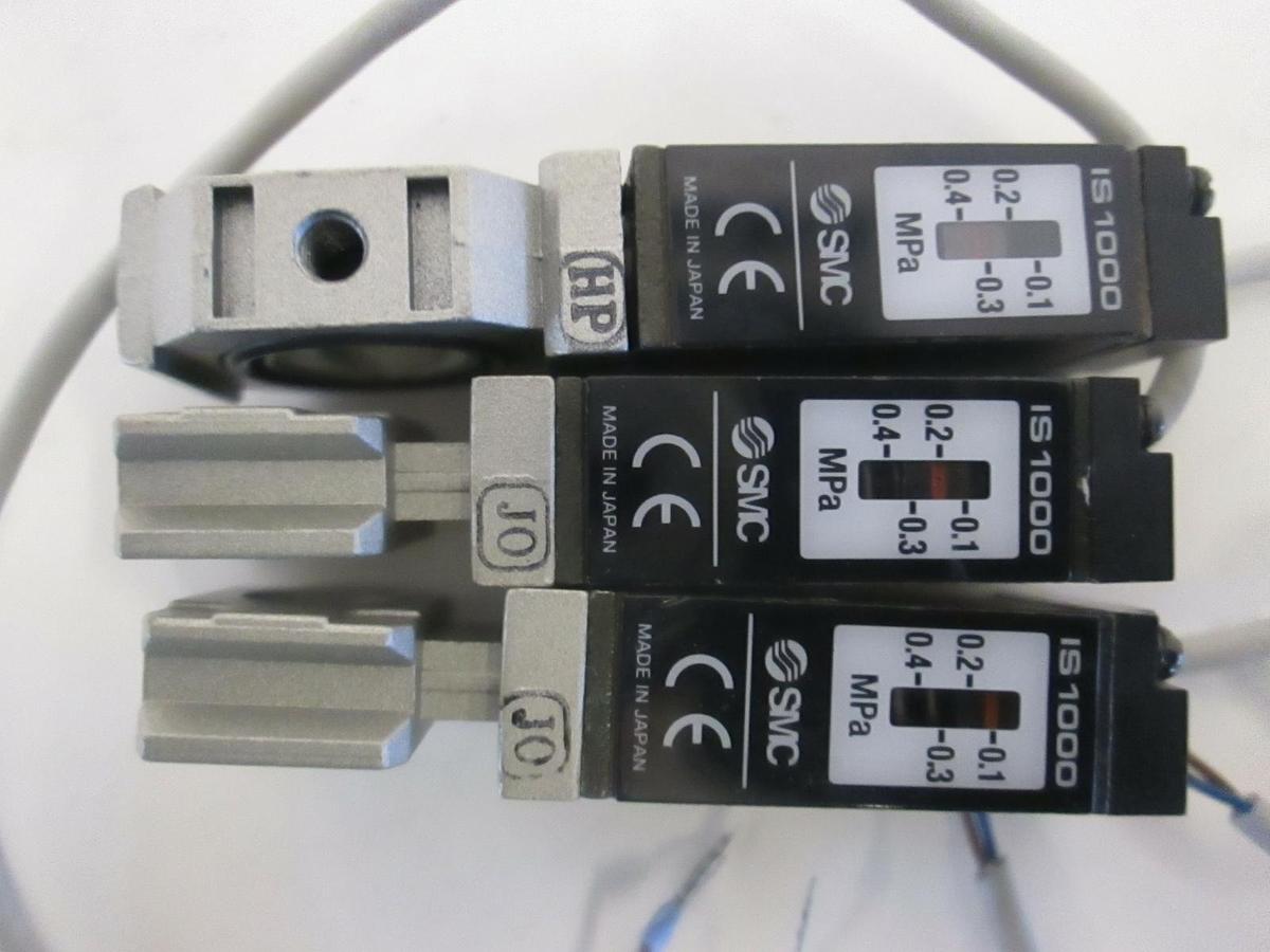 Used SMC, Pressure Switch Sensor, IS1000, Used, Lot of 3