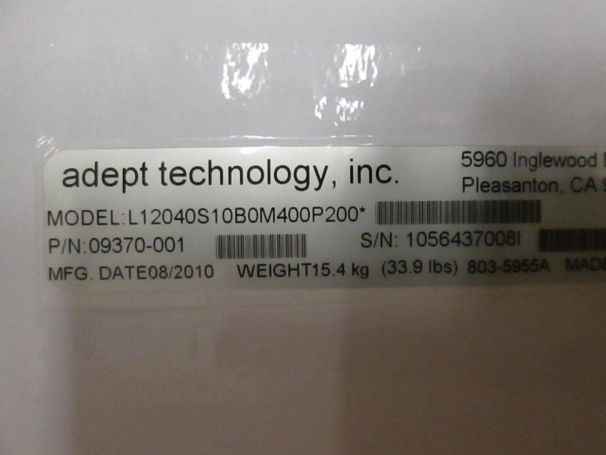 Used Adept Technology, Linear Motion Servo Actuator, L12040S10B0M400P200, New
