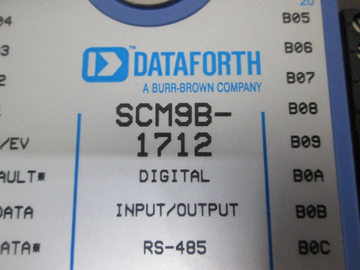 Used Dataforth, SCM9B-1712, Digital Input/ Output Module, Used