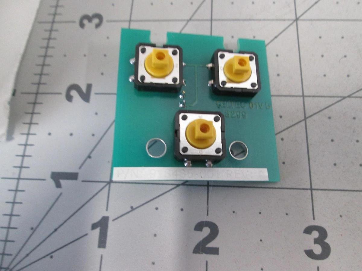 Watkins Johnson, Teltec, 918484-001, Push Button PCB Assy, New