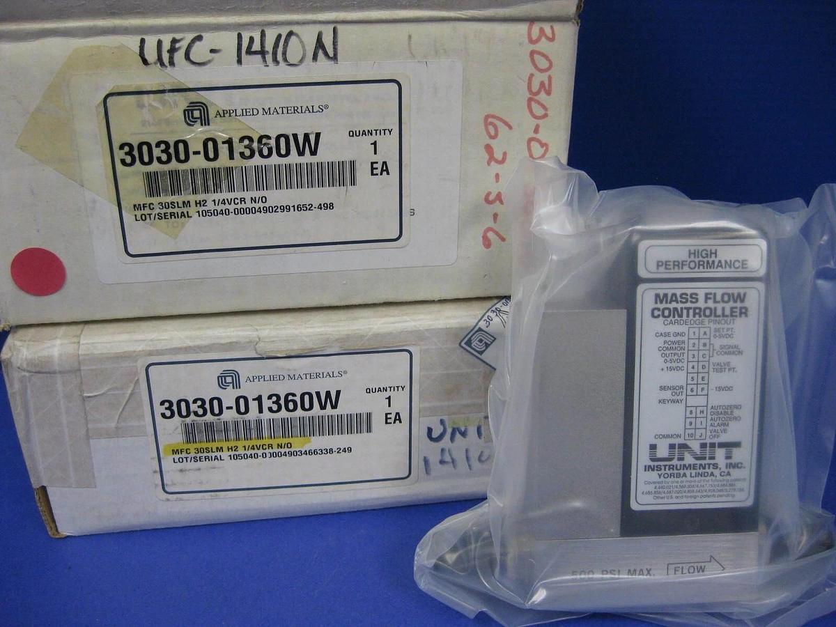 Used Unit UFC-1410N Mass Flow Controller, H2, 30 SLM, 15 Pin D-Connector