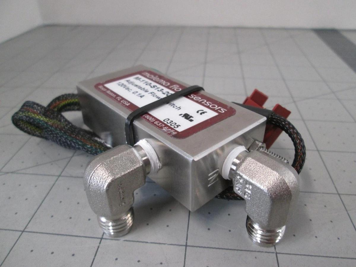 Malema Engineering, M-110-S13-20, Flow Switch, 120VAC, 0.1A, New