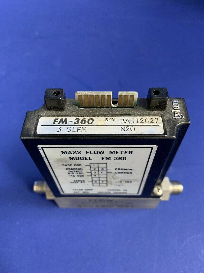 Used Tylan FM-360 Mass Flow Controller N2O, 3 SLPM, Used