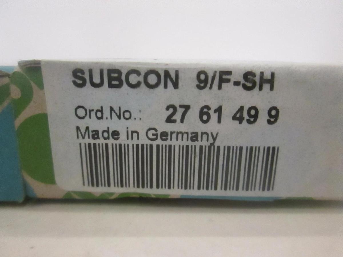 Phoenix Contact, Subcon 9/F-SH, New, Lot of 4