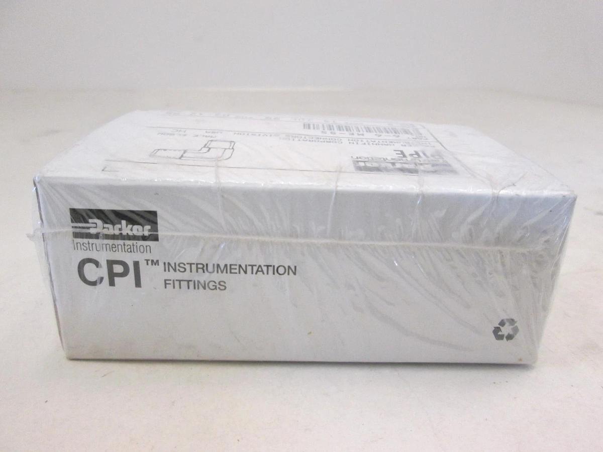 Parker, 6-6 ME-SS, Male Elbow Pipe Fitting Box of 5, New, Original Packaging