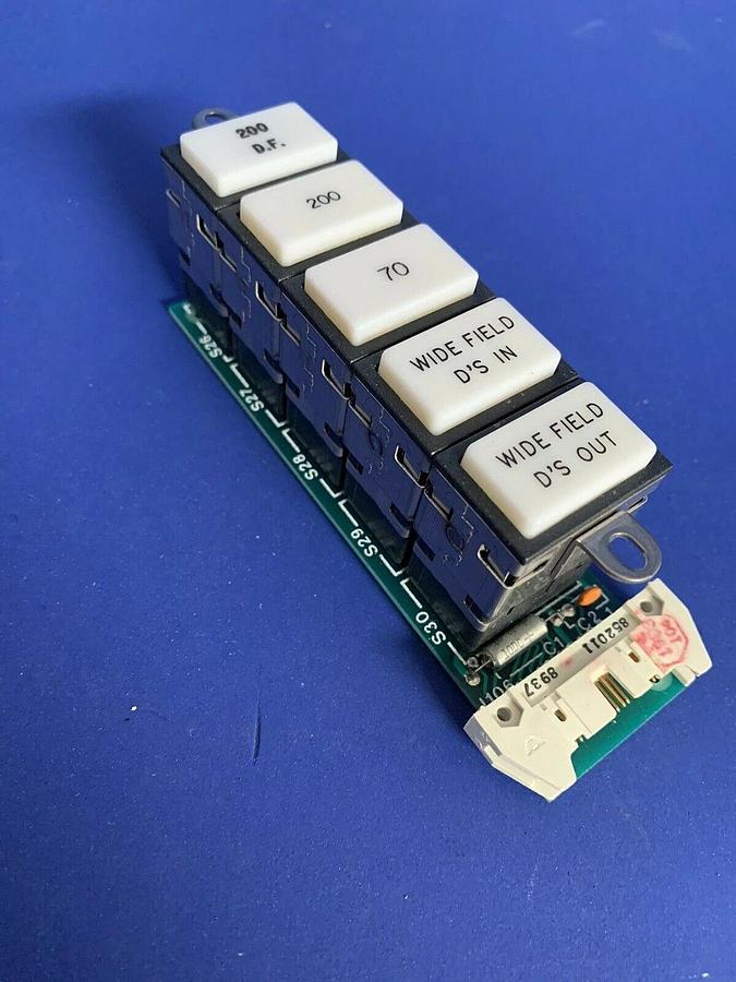 Used Perkin Elmer AI06 PCB Assy, 690-0746-008 w/ 5 Push Button Switches, New