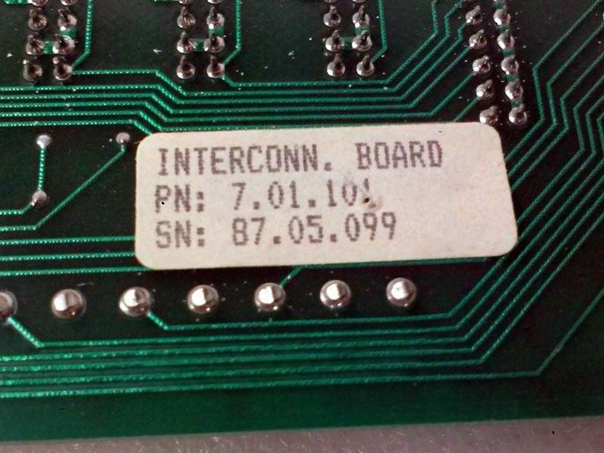 Used Tempress 522127 Gas Interconnect Board Part No 7.01.104, DPC diffusion furnace
