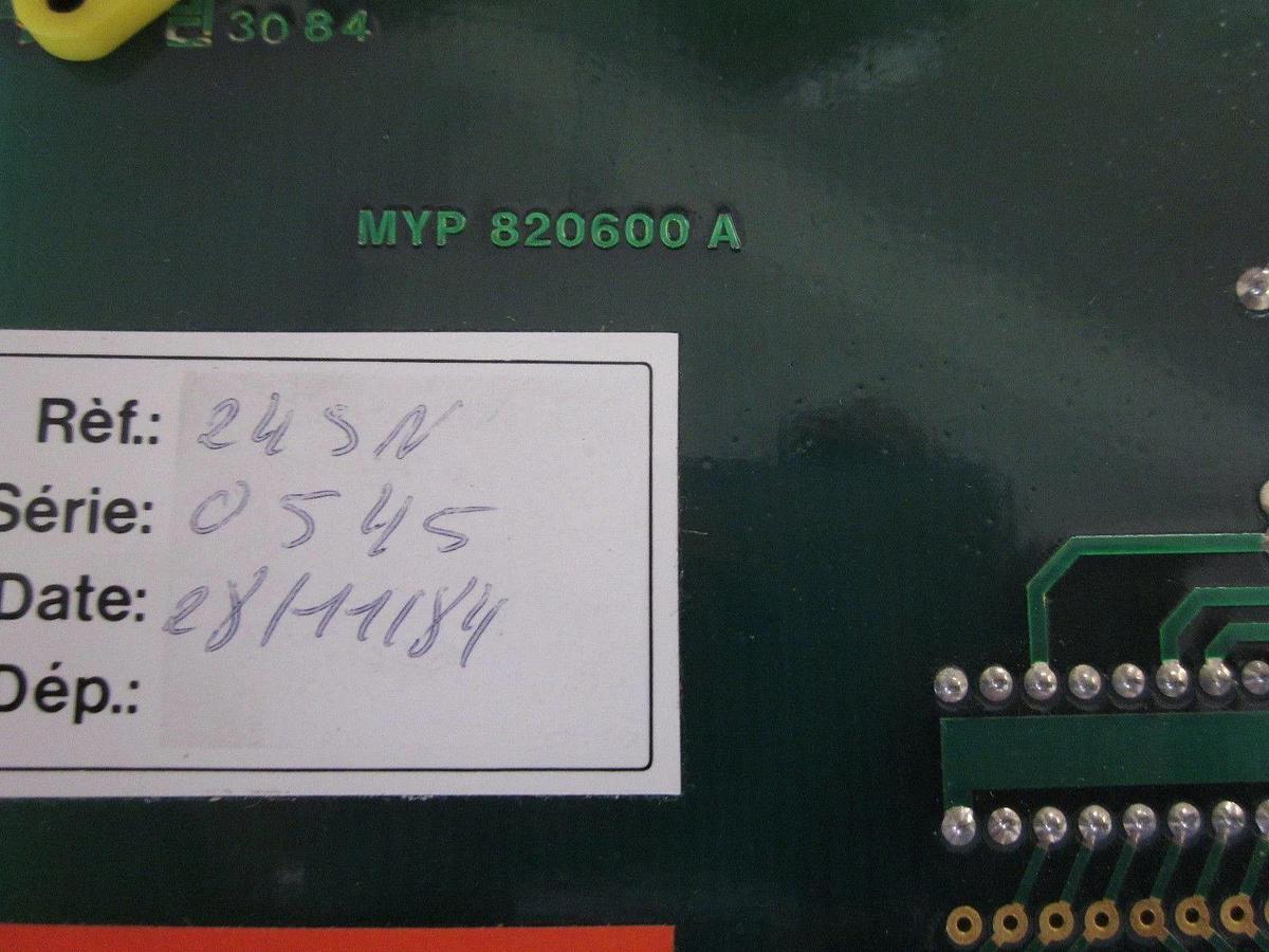 Used Semy Engineering MYP 820600A Board, Used