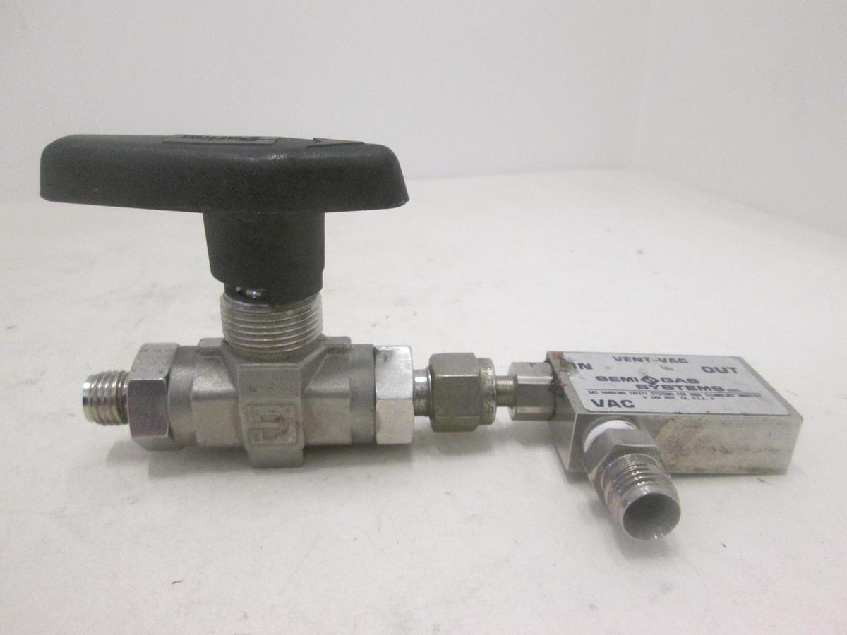 Used Parker, LV32, 72J, Valve w/ Semi Gas Systems Vent-Vac, Used