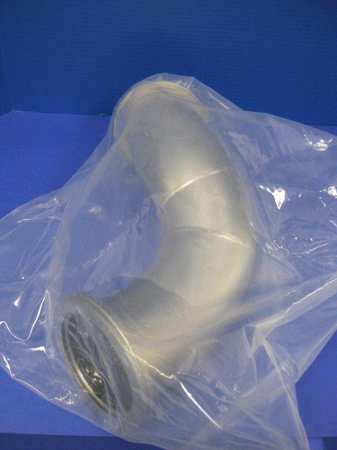 Stainless Steel Double Elbow Vacuum Pipe 45°/45°, ISO-100