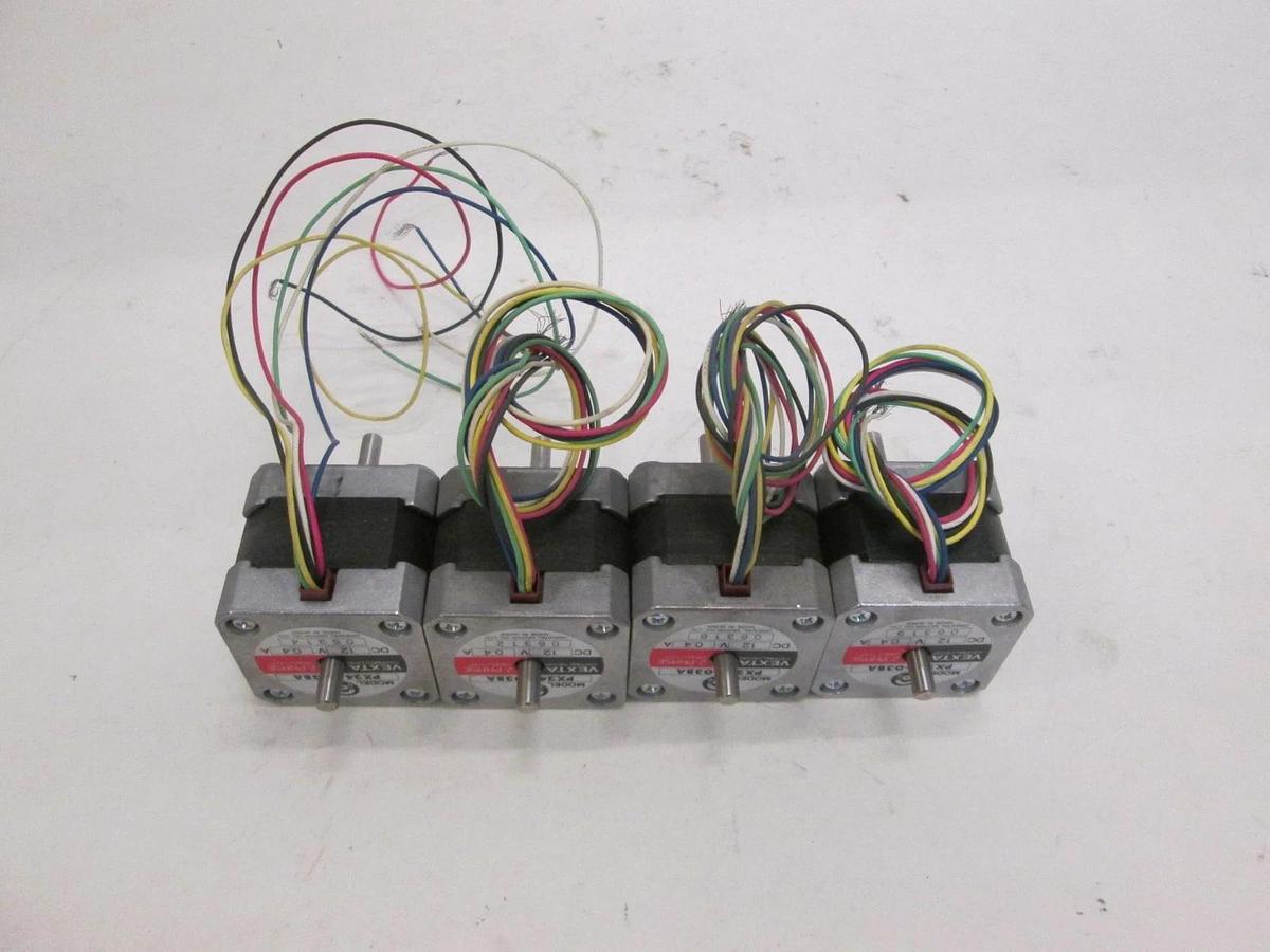 Used Oriental Motor, PX244-03BA, Vexta 3 Phase Stepping Motor, Used, Lot of 4