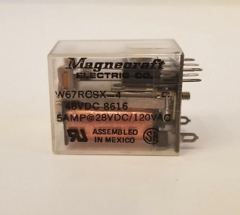 Used Magnecraft W67RCSX-4 Relays, Lot of 4, Used
