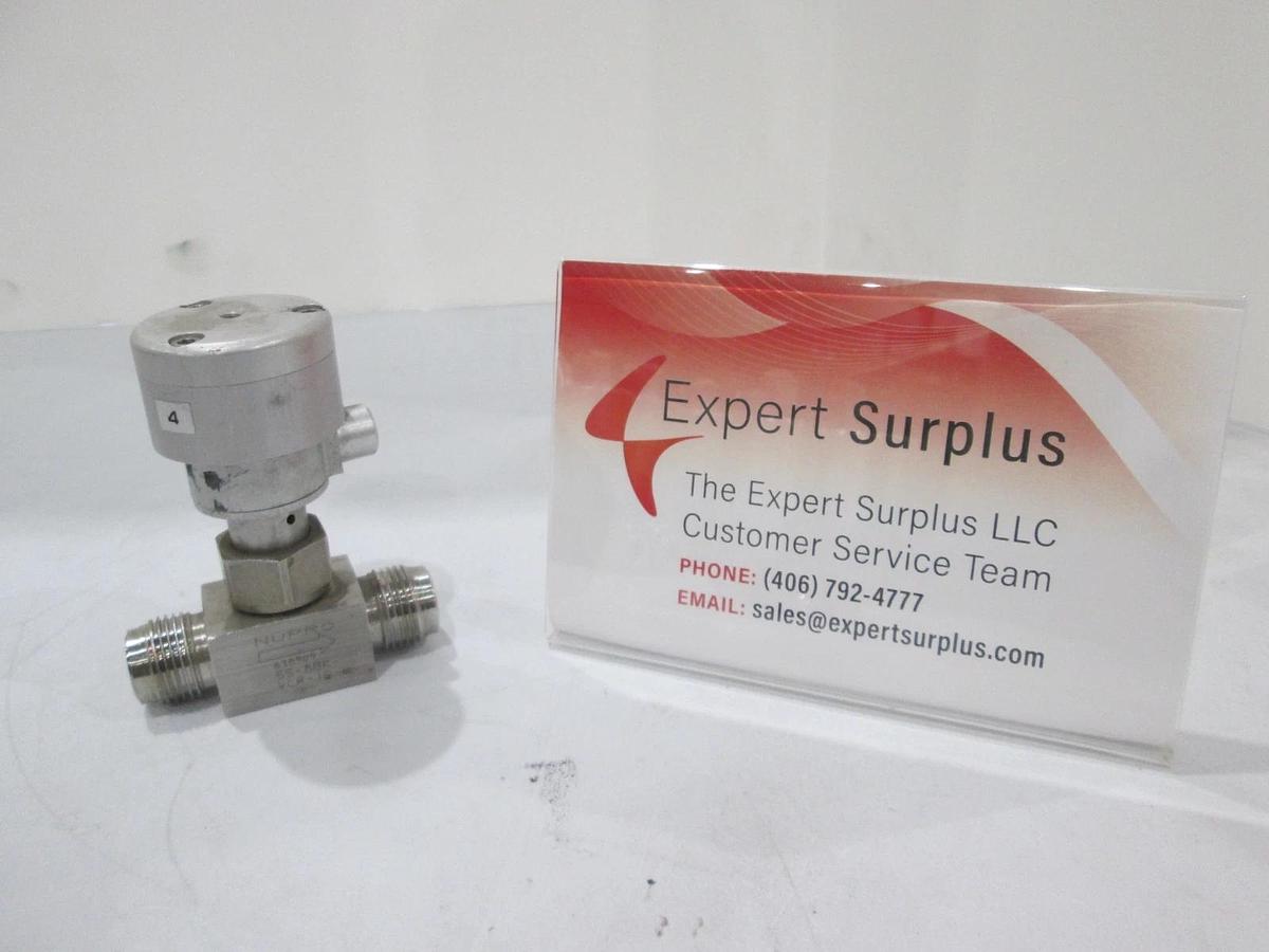 Used Nupro, SS-8BK-VCR-1C, Pneumatic Valve, Used