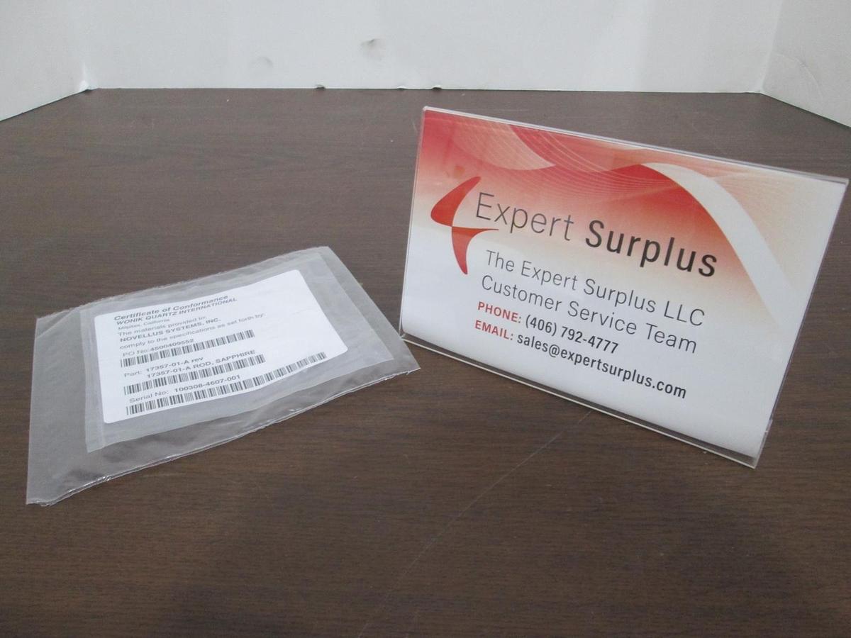Used Novellus Systems, 17357-01-A, Rod, Sapphire, New