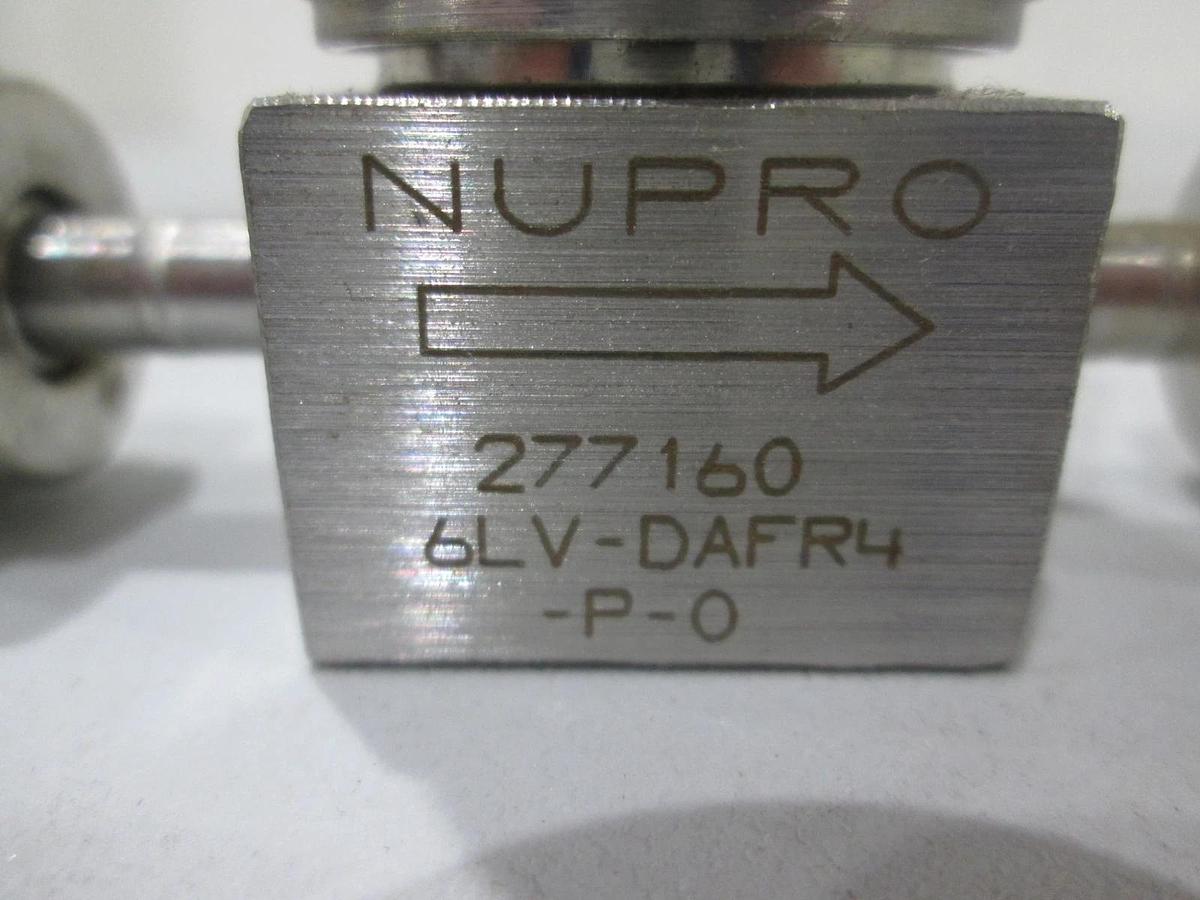 Used Nupro, 6LV-DAFR4-P-O, Sealed Diaphragm Valve, Used