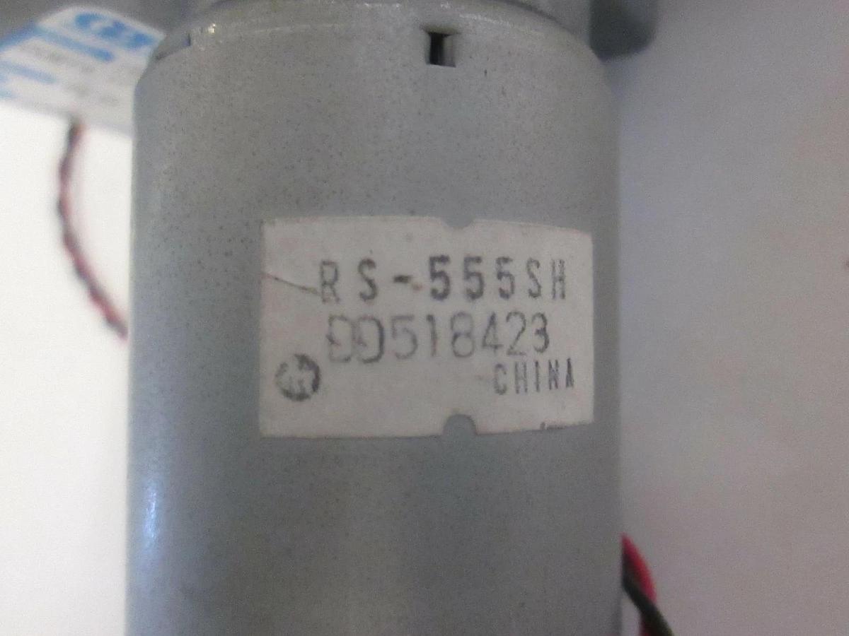 Used Rex Engineering, Gear Motor Assy 16358-001 w/ Mabuchi Motor RS-555SH, Used