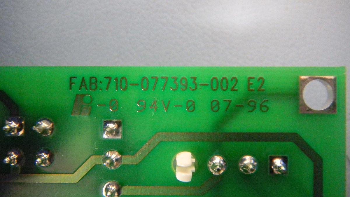 Used Lam Research 810-077393-002 Rev E2, Chamber Inter., PCB, Working When Removed