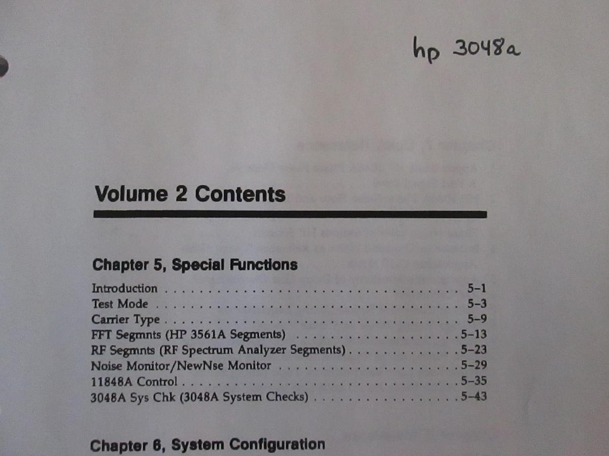 Used HP 3048A Volume 2, Used