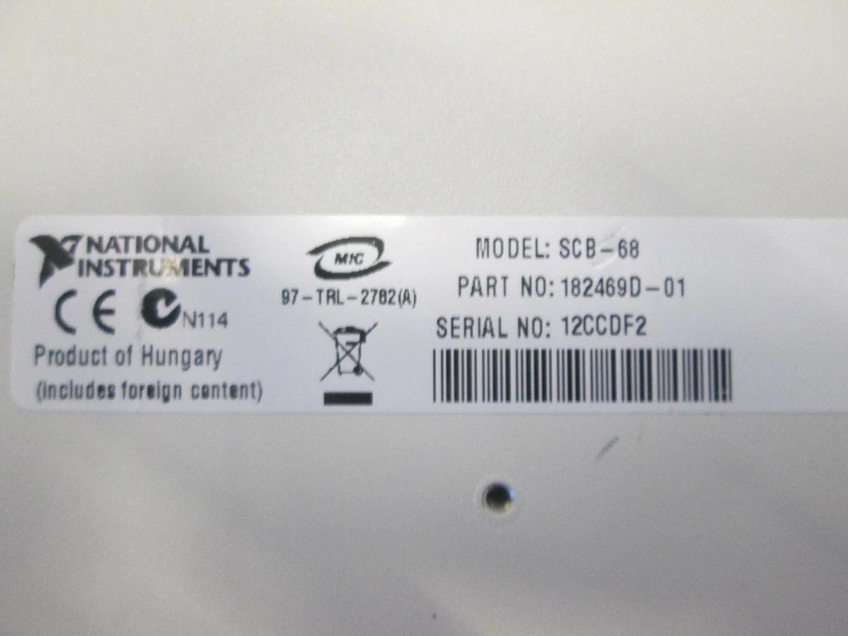 Used National Instruments, Connector Block, SCB-68, Used