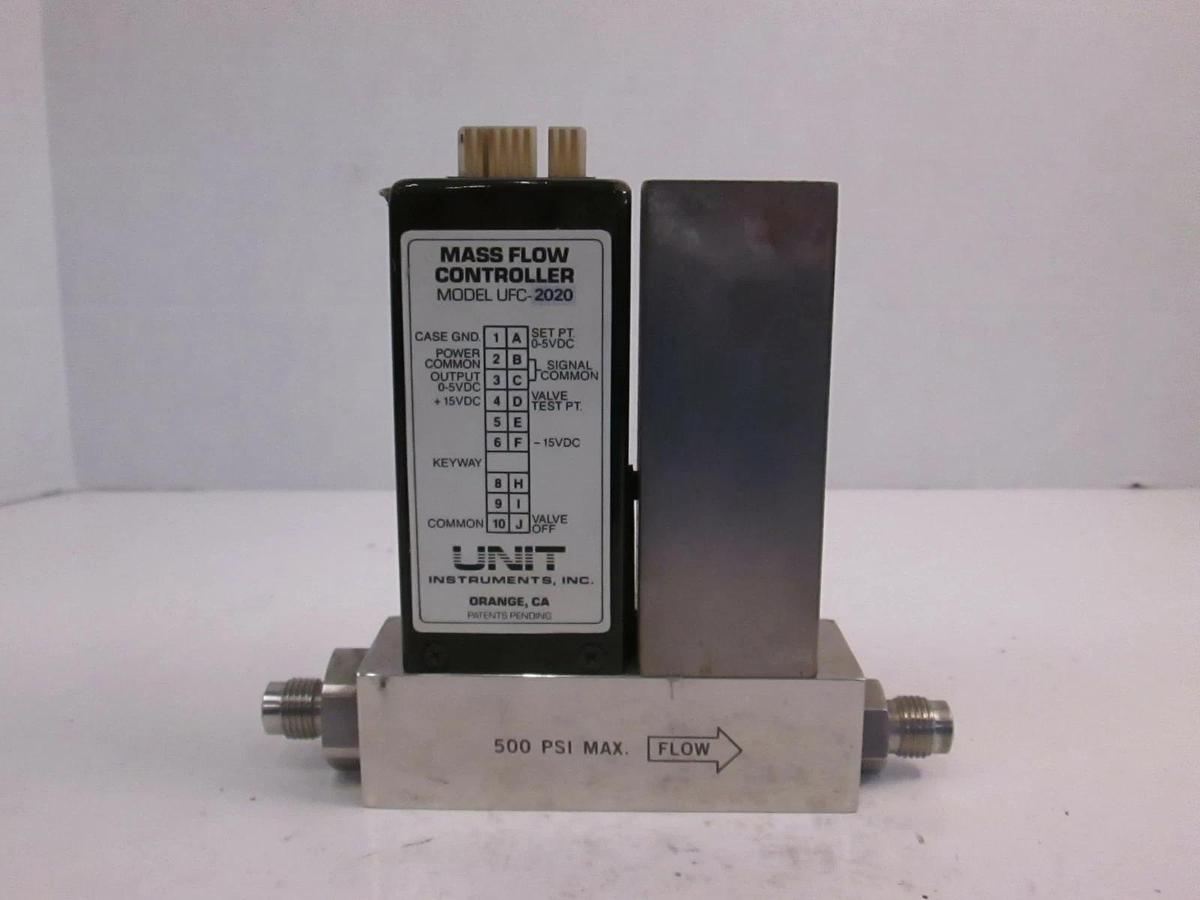 Used Unit UFC-2020 Mass Flow Controller, N2, 20 SLM, 1/4" MVCR, Used