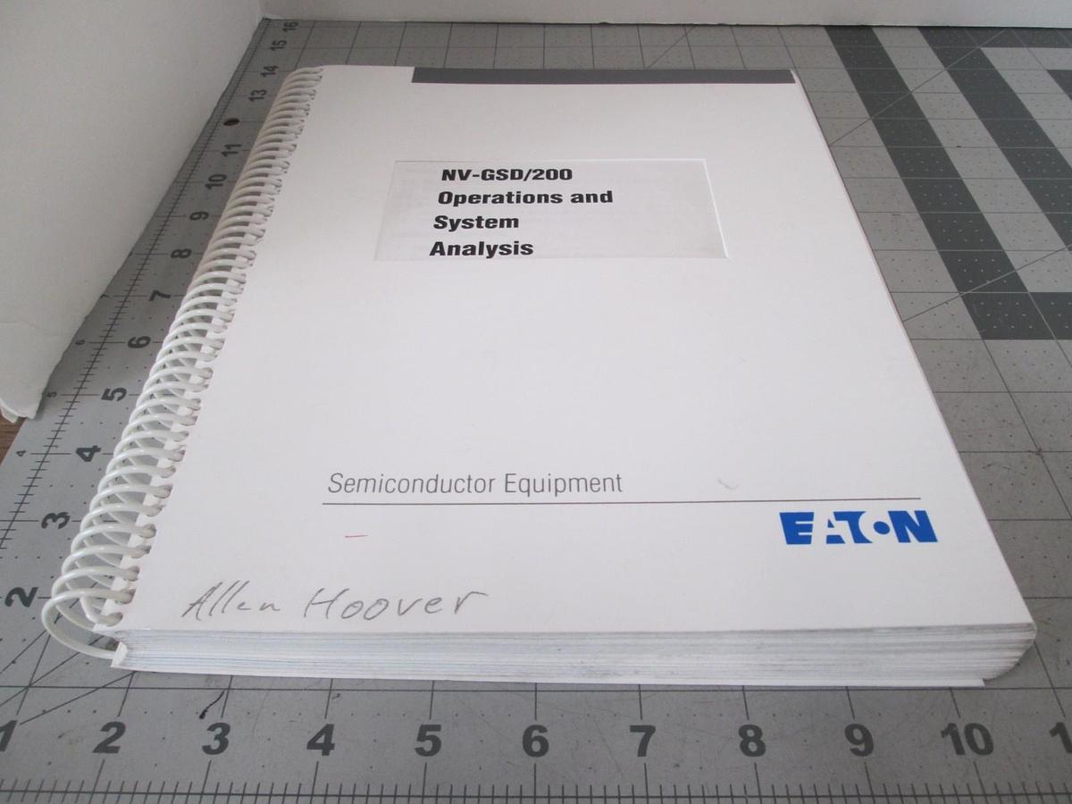 Used Eaton, NV-GSD/200, Operations and System Analysis Used