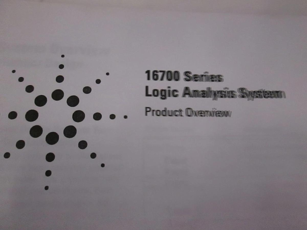 Used Agilent 16700 Series Logic Analysis System Product Overview, Used