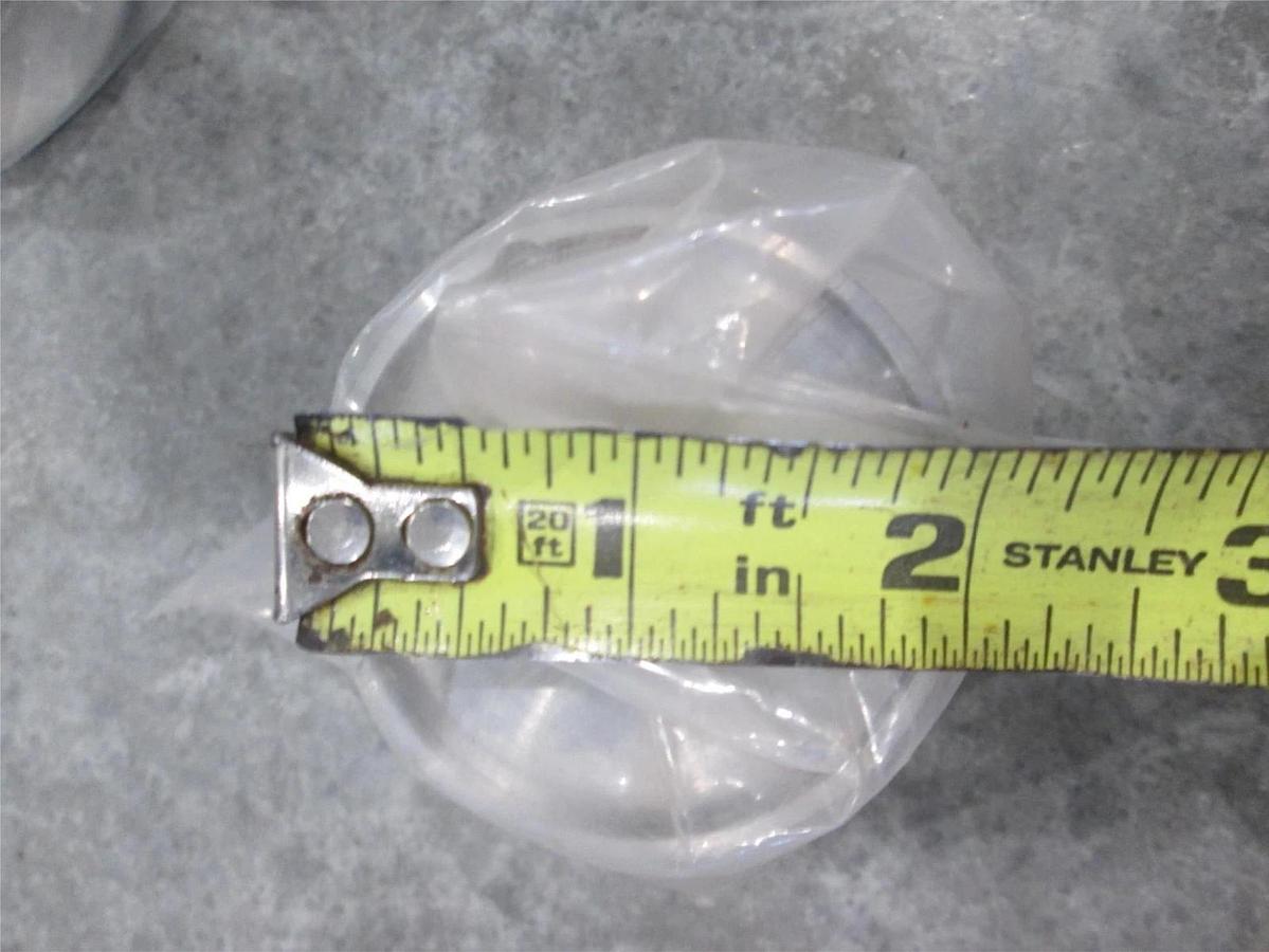 Used Stainless Steel Bellows Vacuum Pipe/Hose, 3"L, 76MM Flange, Used, Lot of 2