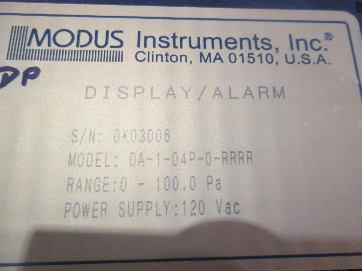 Modus Instruments, DA-1-04P-0-RRRR, Display Alarm, New