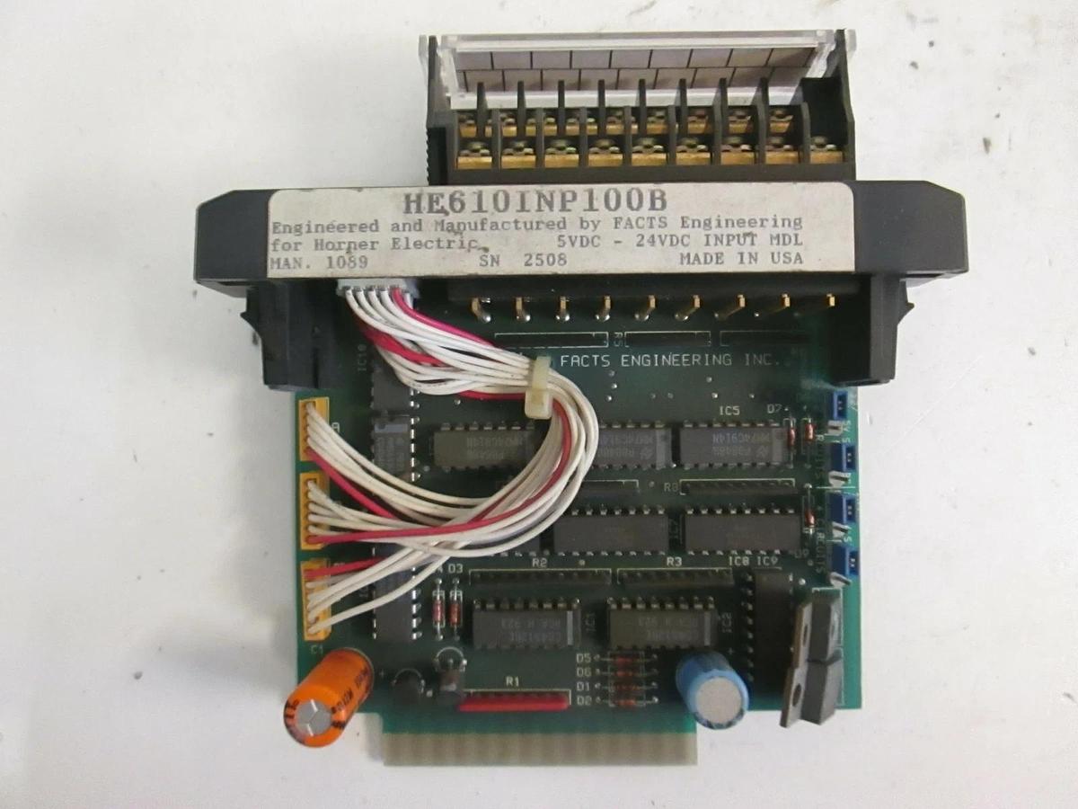 Used Facts Engineering Input Module, HE610INP100B, Used