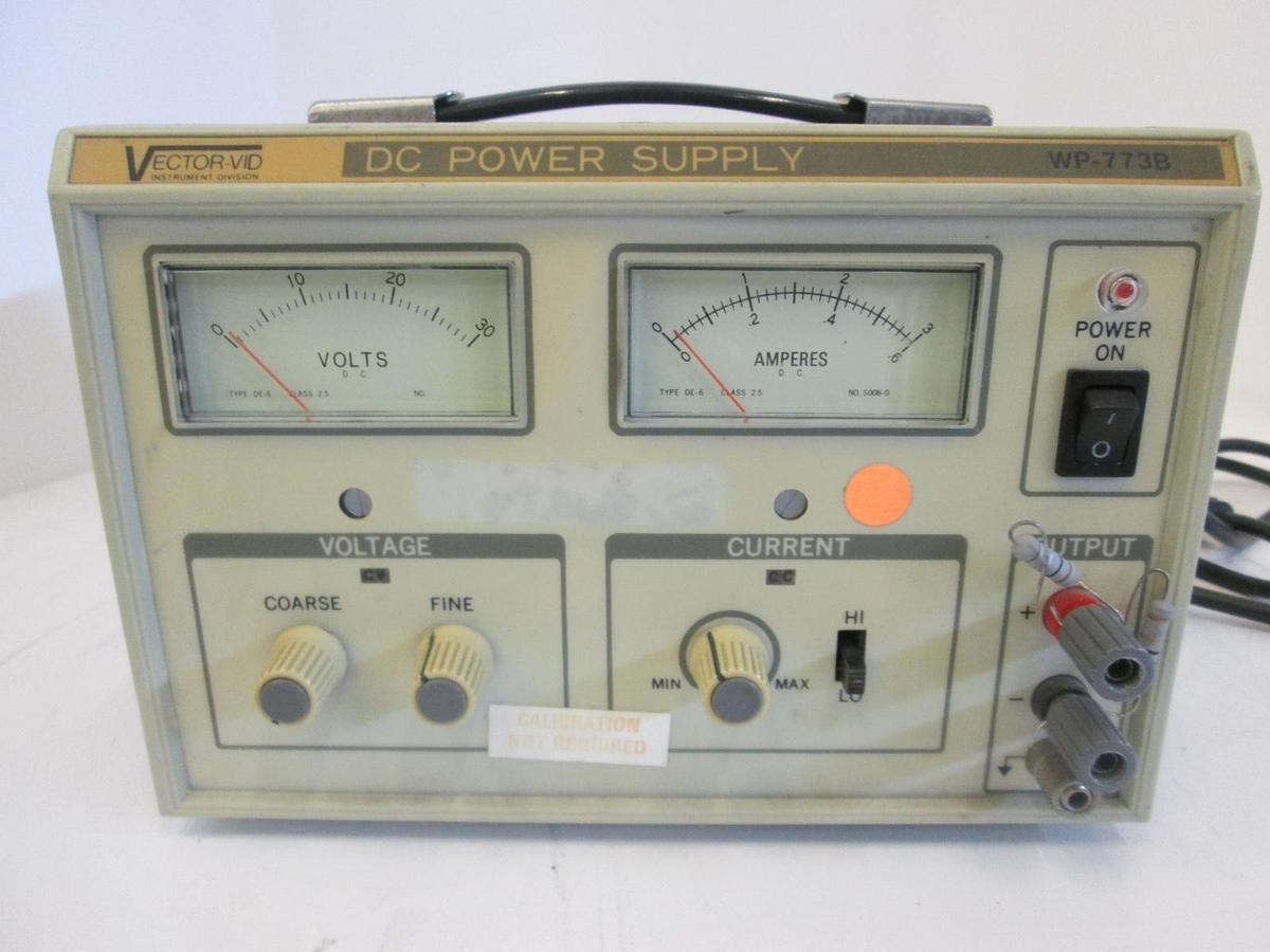 Used Vector-Vid, WP-773B, DC Power Supply, Used