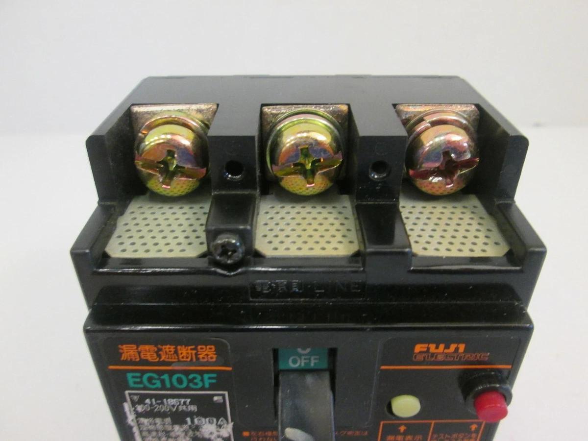 Used Fuji Electric EG103F Circuit Breaker, 100A, 3 Pole
