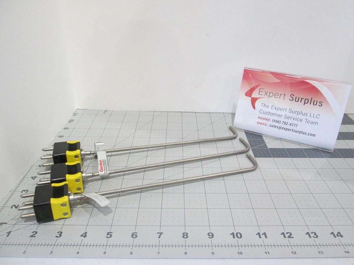 WJ Gordon, ACHA00Q100WK000, Thermocouple, Temp Measurement Sensor, New, Lot of 3