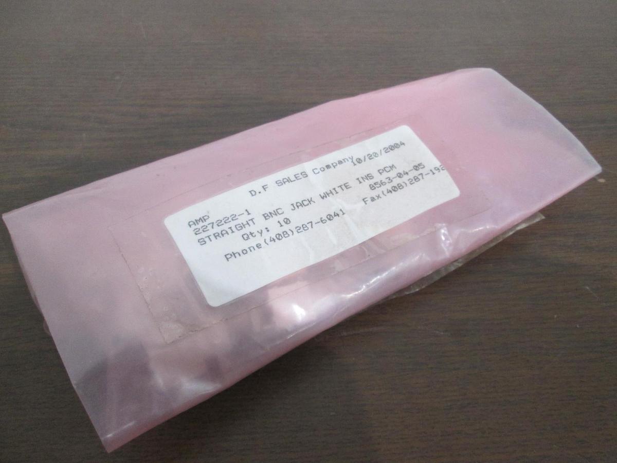 AMP, 227222-1, Straight BNC Jack White INS PCM, New, Lot of 10