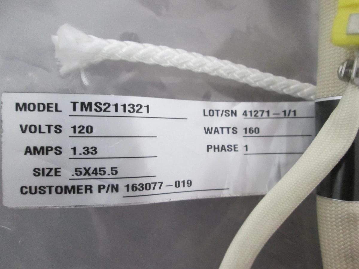 Used BriskHeat, TMS211321, Insulator Jacket, 120V, 1.33A, 160W, Single Phase, Used