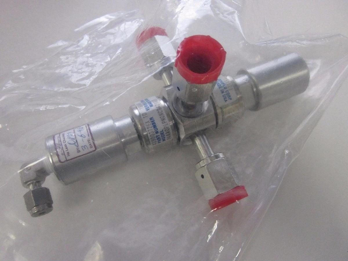 Used WJ Parker Veriflo 944AOPLPNONC4218EX, Double Actuator, 3 Way Diaphragm Valve