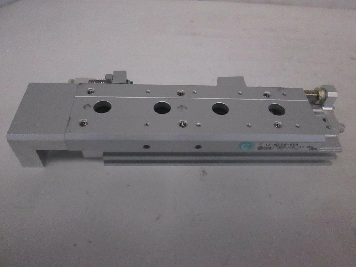 Used SMC 13-MXS6-50A Pneumatic Linear Guided Air Cylinder, Used