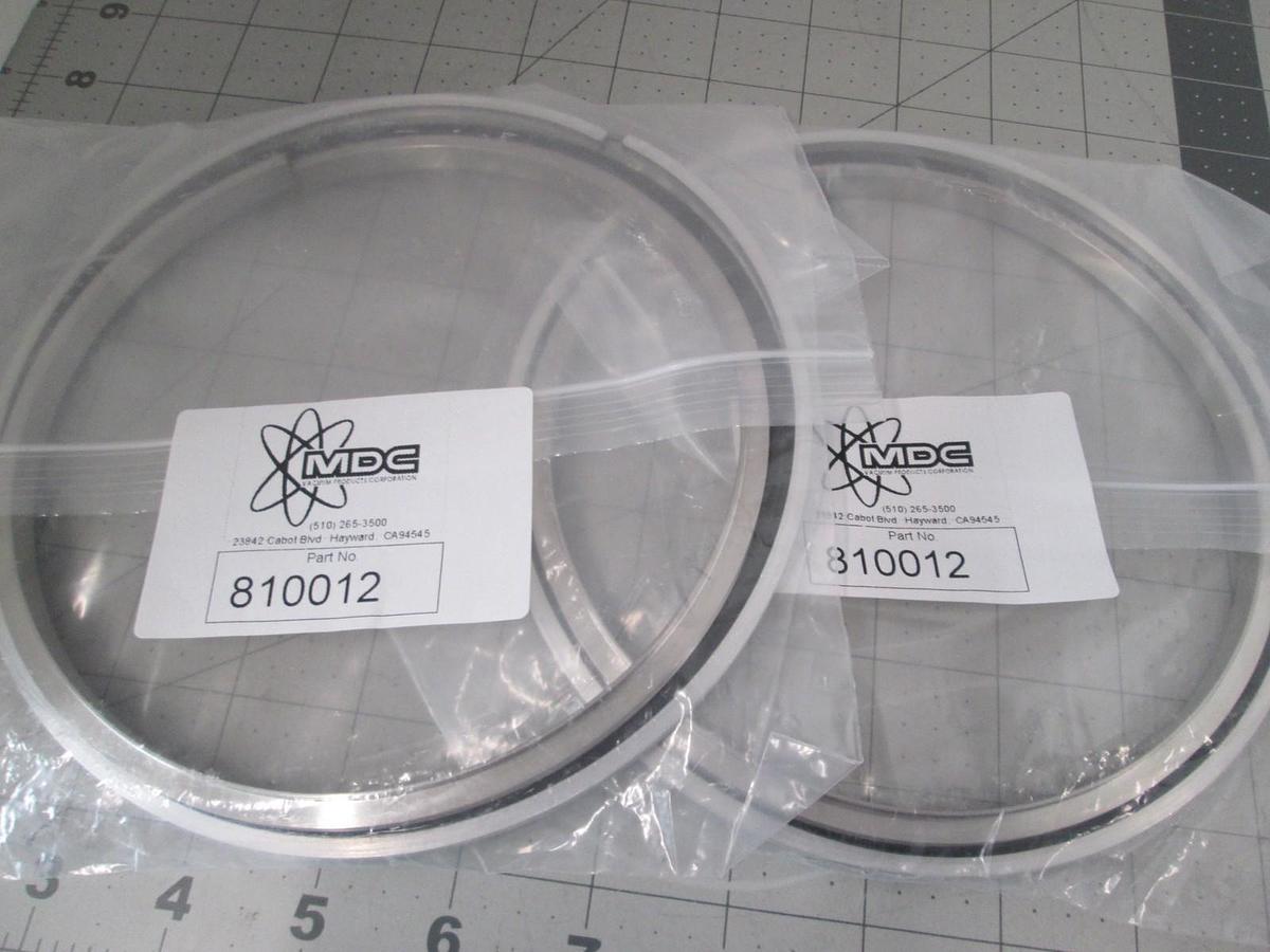 MDC, Aluminum Centering Ring, 810012, ISO 160, Viton, New, Lot of 2